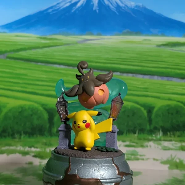Re-Ment Pokémon Little Night Collection Vol.2 – Pikachu & Pitrouille – Pumpkaboo | Bokeibou (~10cm)
