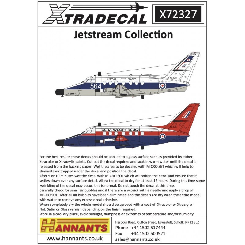 Décal BAe Jetstream Collection (6)British Aerospace Jetstream – Collection