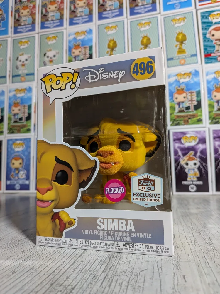 Disney The Lion King #496 – Simba (Flocked/HQE) – Funko Pop!