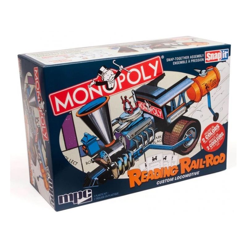 Jeu de société Monopoly Reading Rail Rod Locomotive personnalisée (Kit SNAP) – Collection