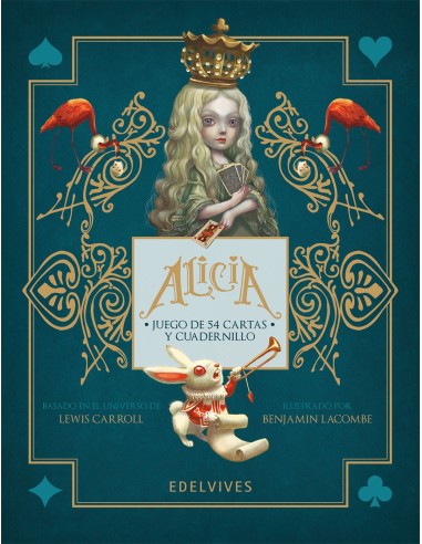 ALICIA JUEGO DE CARTAS Juego de 54 cartas y libro – Livre