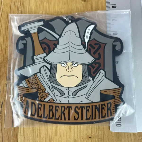 Final Fantasy IX – Adelbert Steiner Rubber Keychain 7 cm 25th Anniversary Lottery (Lot F) – Porte-clés