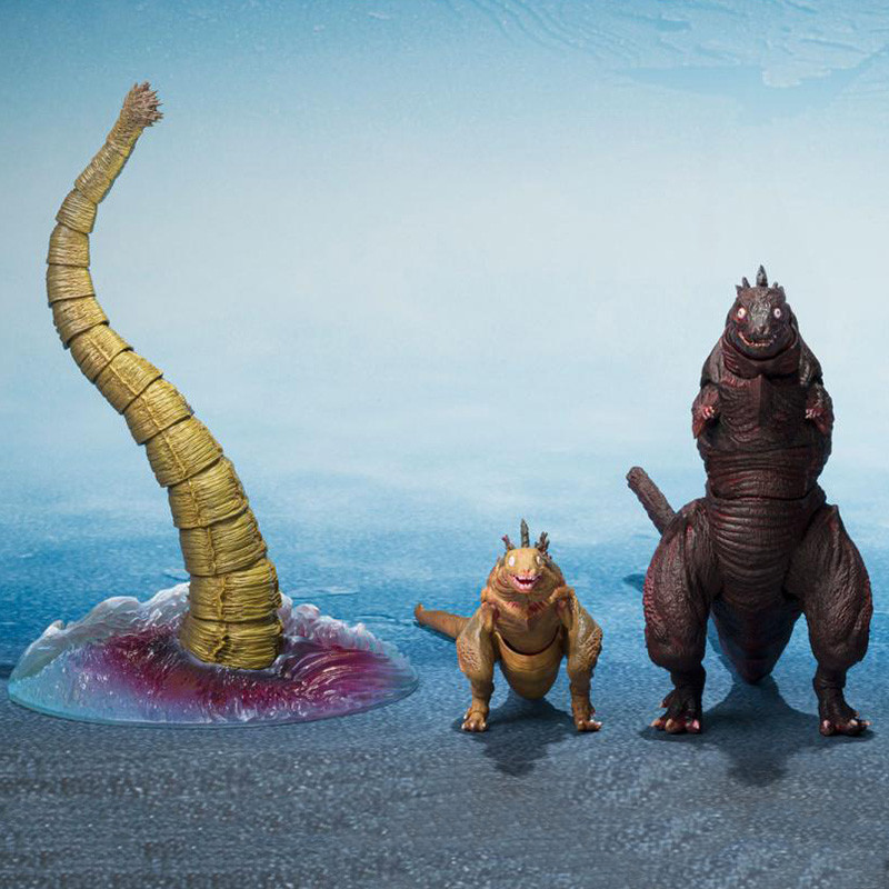 Figurine – GODZILLA S.H. MonsterArts The Second Form & Third Form & Giant Unidentified Creature Bandai