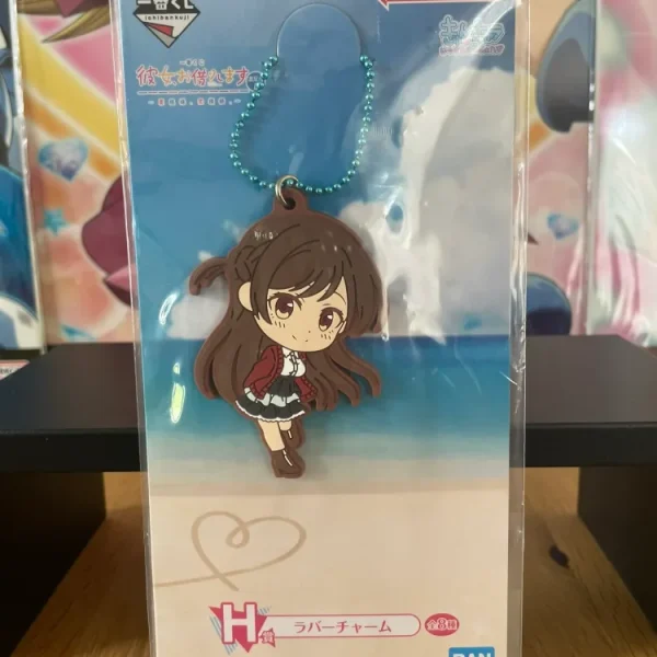 Rent-A-Girlfriend – Porte-clés – Chizuru Mizuhara Love Version Ichiban Kuji Manzokudo Rubber 4 Pack H 6.5 cm