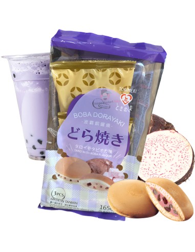 Dorayaki sabor bubble tea de taro Tokimeki 165g – Collection