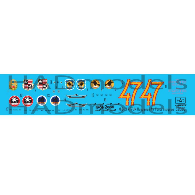 Décal Insigne de l'armée de l'air hongroise – Collection