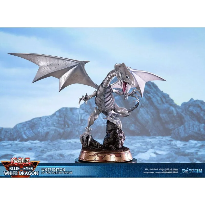 Yu-Gi-Oh! statuette PVC Blue-Eyes White Dragon White Edition 35 cm – Figurine