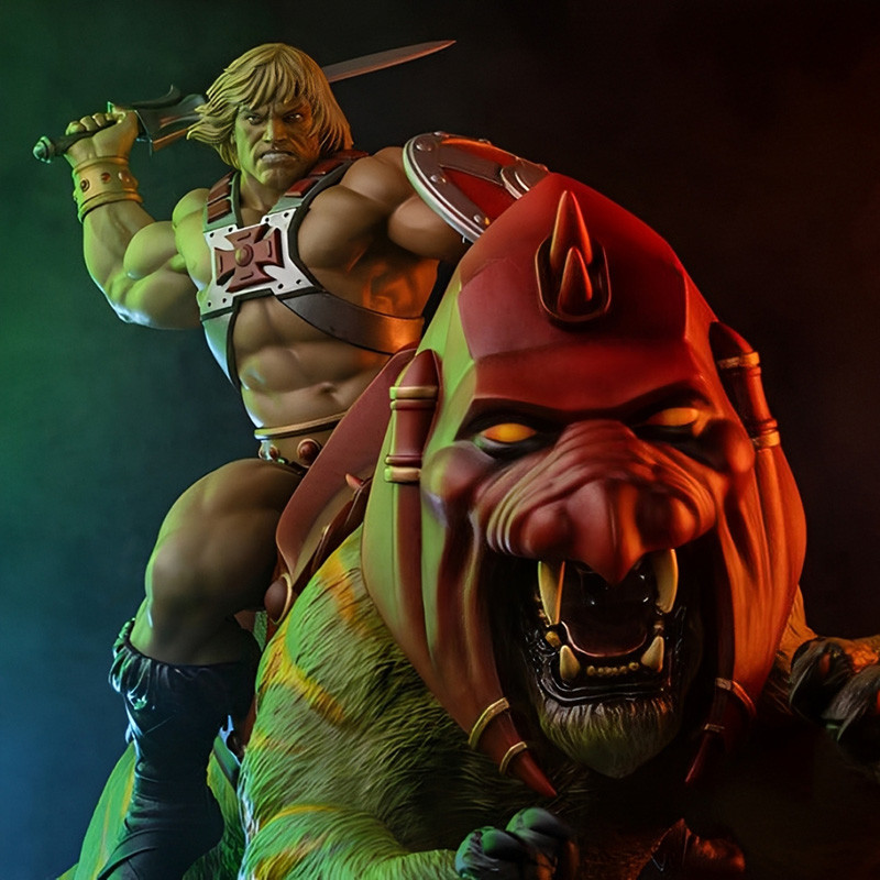 Statue – MAITRES DE L’UNIVERS 1/4 He-Man and Battle Cat Tweeterhead