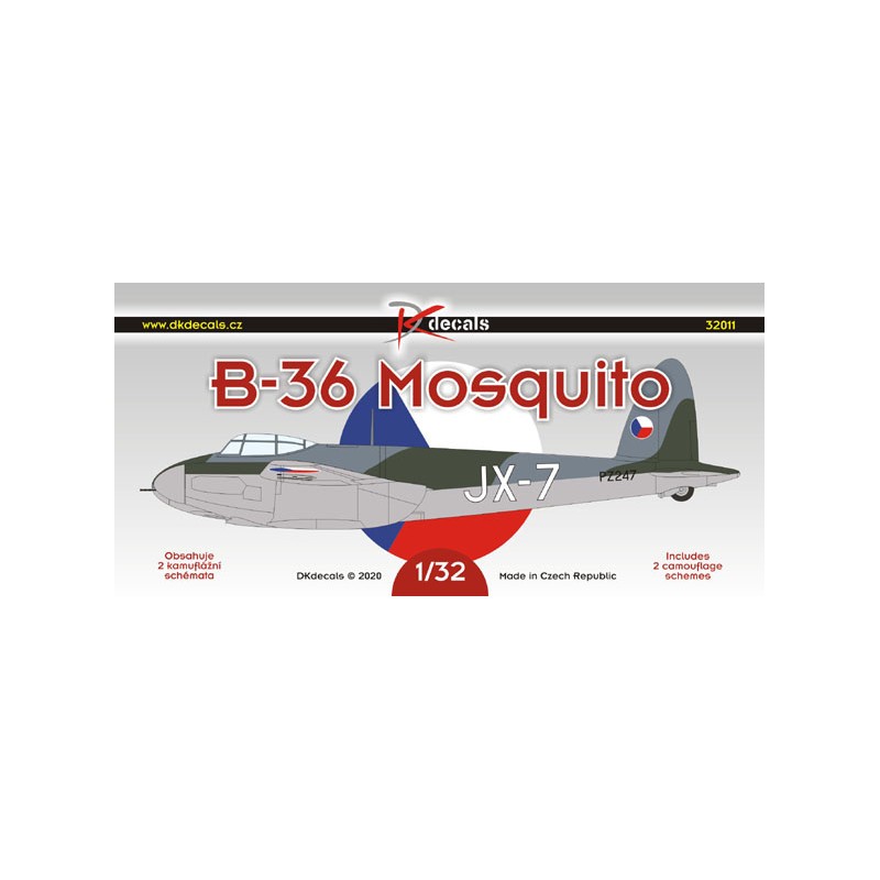 Décal de Havilland B-36 Mosquito en CzAF1. B-36 (Mosquito FB Mk.VI) – Collection
