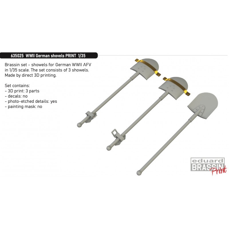Accessoire WWII German shovels PRINT MARCH RELEASE EXPECTED TO BE IN STOCK LATE FEBRUARY!!! – Collection
