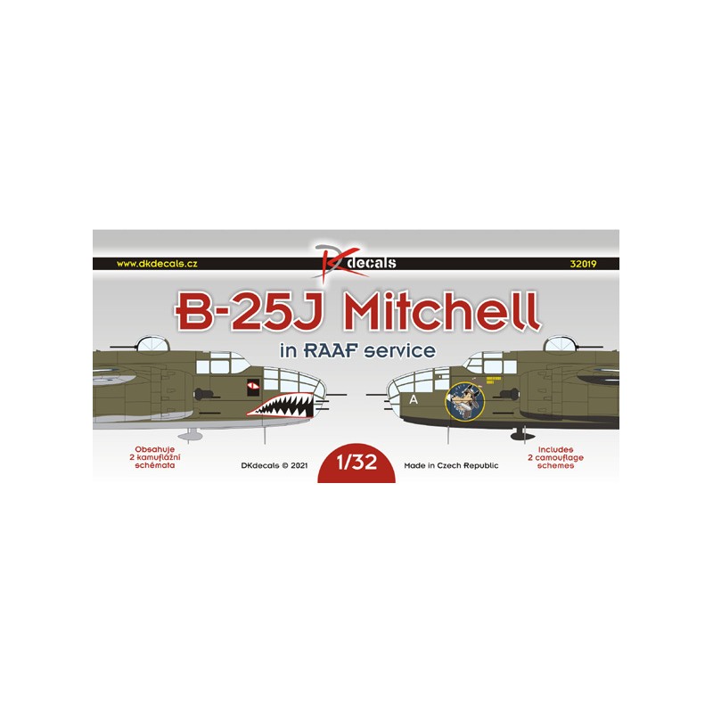 Décal B-25J Mitchell nord-américain en service RAAF1. B-25J Mitchell, A47-27, No.2 Sq. RAAF, Australie 19442. B-25J Mitchell, A4 – Collection