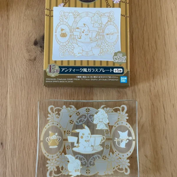 Pokémon – Assiette – Pikachu Dedenne Fantominus Ichiban Kuji Antique & Tea 11 x 9 cm