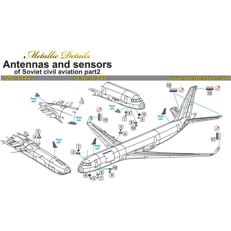 Accessoire Antennes et capteurs de l'aviation civile soviétique partie 2 – Collection