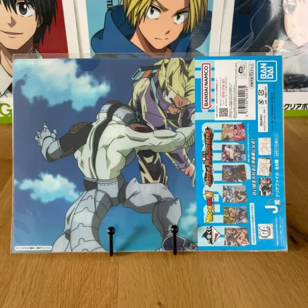 Lot of 2 clear files Son Goku, Future Trunks SSJ, Mecha Frieza Ichiban Kuji VS Omnibus Ultra – Dragon Ball